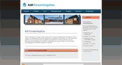 Desktop Screenshot of aidtforsamlingshus.dk